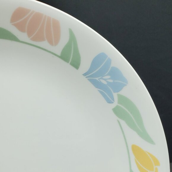 Corelle Friendship Dinner Plates Corning Floral Pastel Flowers Plates - Picture 3 of 5